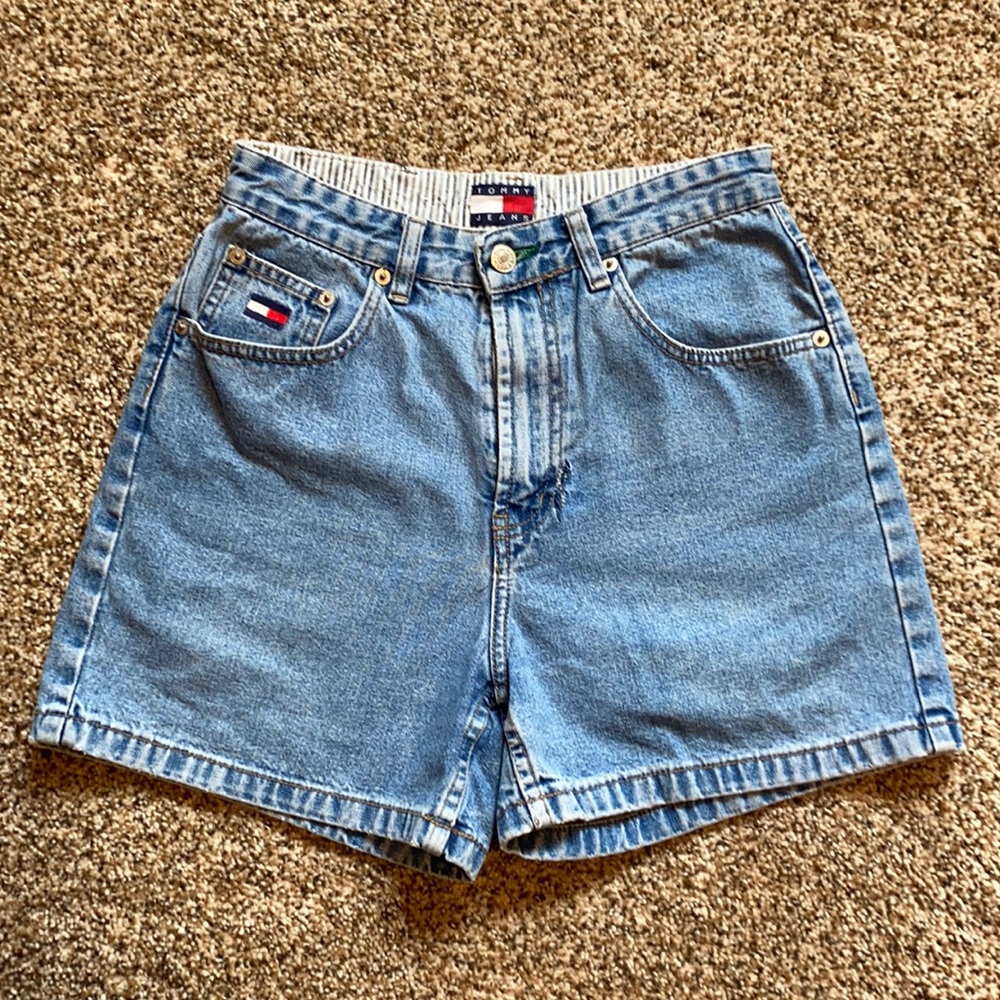 mom jean style shorts